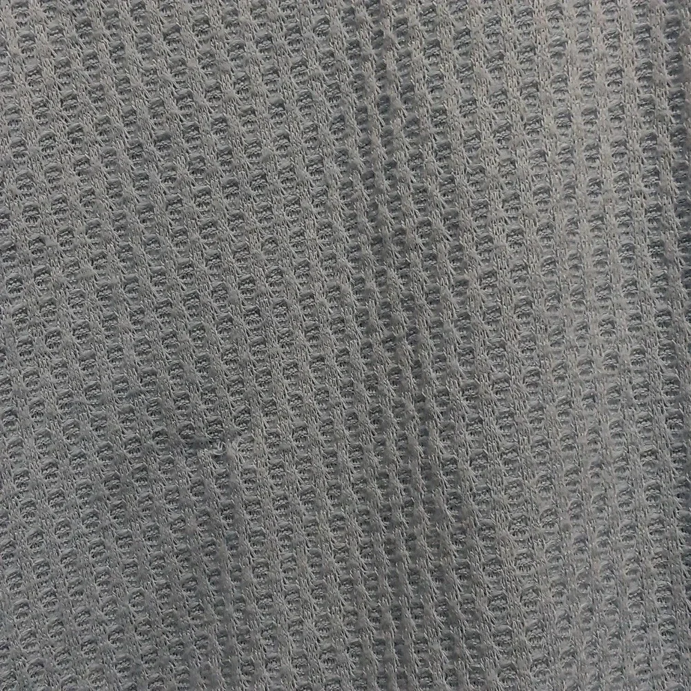 Womens XL Love Fire Baby Blue Babydoll Cropped Waffle Knit Crochet V Neck Top - Picture 7 of 8